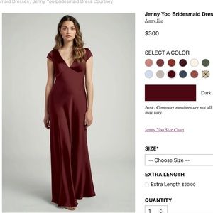 Jenny Yoo Dark Berry Luxe Satin Courtney Dress